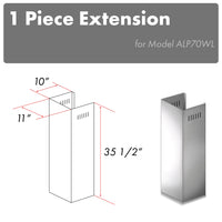 Thumbnail for Z-line Range Hood Accessories model 1PCEXT-ALP70WL