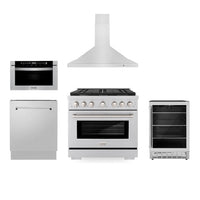 Thumbnail for Z-line Kitchen Packages model 5KP-SGRRH36-MWDWV-RBV