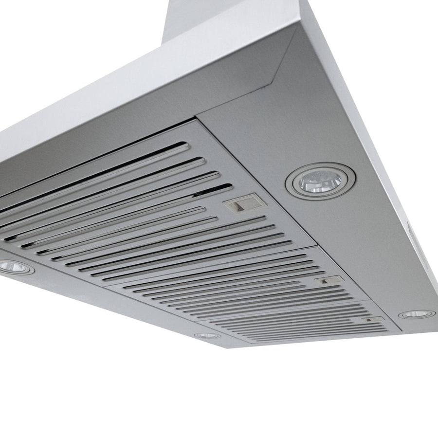 Proline PLSI 520 Island Range Hood - 550 CFM  Quiet Dual Blowers  Stainless Steel
