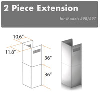 Thumbnail for Z-line Range Hood Accessories model 2PCEXT-587/597