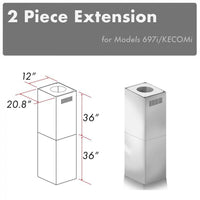 Thumbnail for Z-line Range Hood Accessories model 2PCEXT-697i/KECOMi