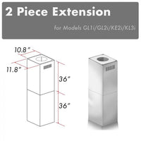 Thumbnail for Z-line Range Hood Accessories model 2PCEXT-GL1i/GL2i/KE2i/KL3i