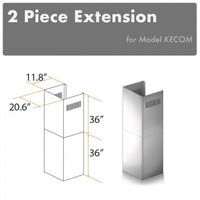 Thumbnail for Z-line Range Hood Accessories model 2PCEXT-KECOM