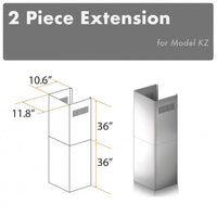 Thumbnail for Z-line Range Hood Accessories model 2PCEXT-KZ