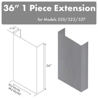 Thumbnail for Z-line Range Hood Accessories model 520/523/527-48-3FTEXT