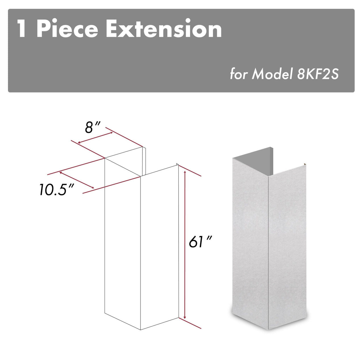 Z-line Range Hood Accessories model 8KF2S-E