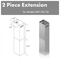 Thumbnail for Z-line Range Hood Accessories model 2PCEXT-681i-30/36