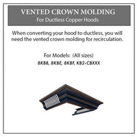 Thumbnail for Z-line Range Hood Accessories model CM6V-8KBB